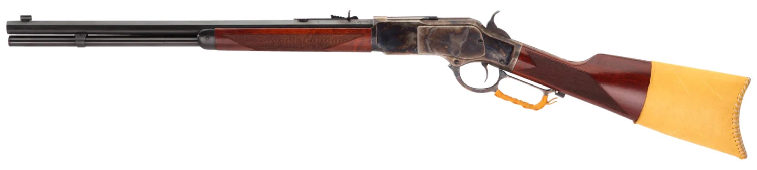 Taylors & Company 550240COM 1873 Comanchero 45 Colt (LC) Caliber with 10+1 Capacity, 18" Blued Barrel, Color Case Hardened Metal Finish & Walnut Straight Stock Right Hand (Full Size)