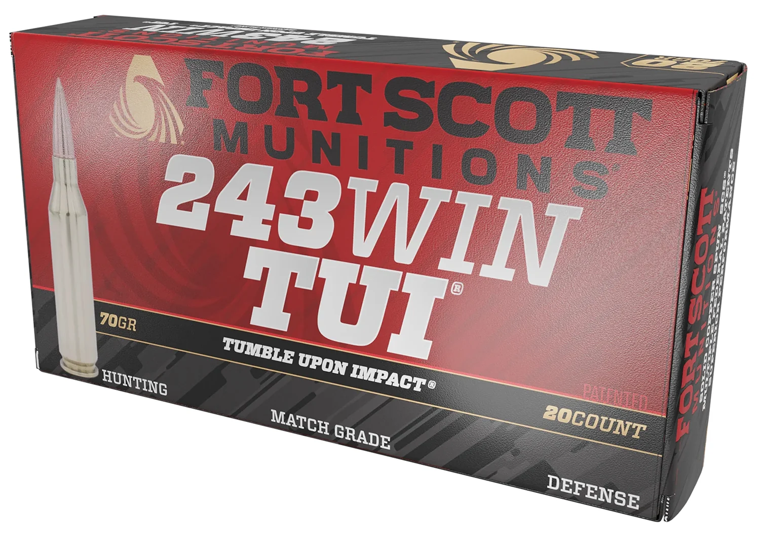 Fort Scott Munitions .243 Winchester 70gr Brass – 20rd