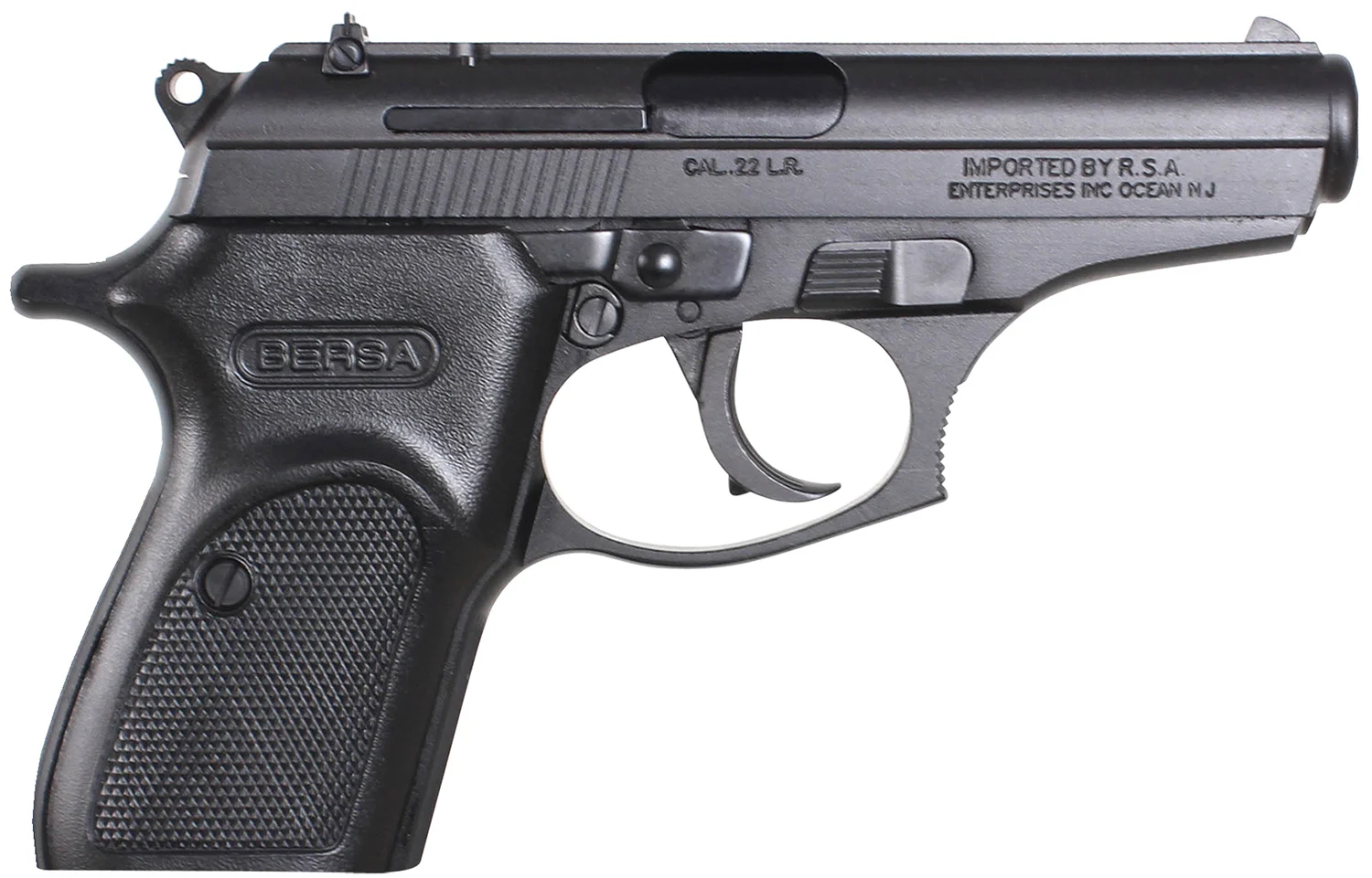 Bersa T22M Thunder Micro-Compact Frame 22 LR 10+1, 3.50" Black Steel Barrel, Matte Black Serrated Slide, Matte Black Aluminum Frame w/Beavertail