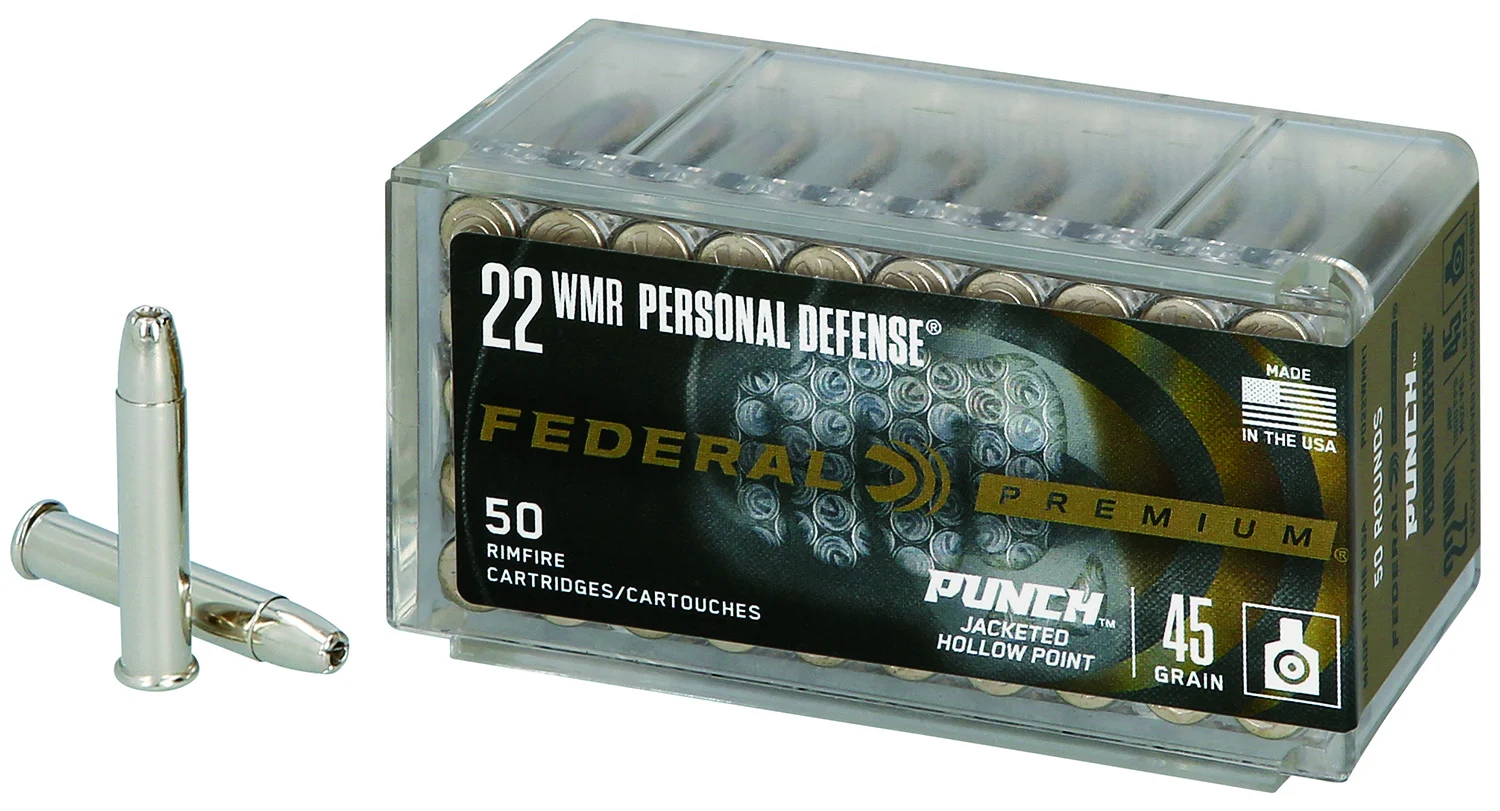 Federal .22 WMR 45gr JHP Nickel-Plated Brass – 50rd