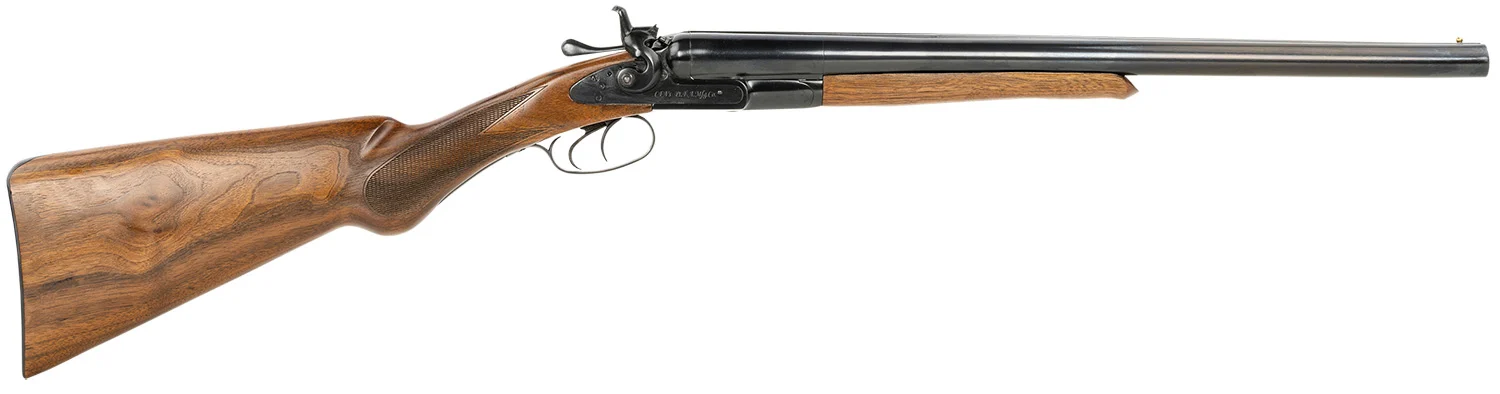 Cimarron CB187820 1878 Coach 12 Gauge Break Open 3" 2rd 20" Blued Steel Barrel, Color Case Hardened Receiver, Fixed Walnut Stock