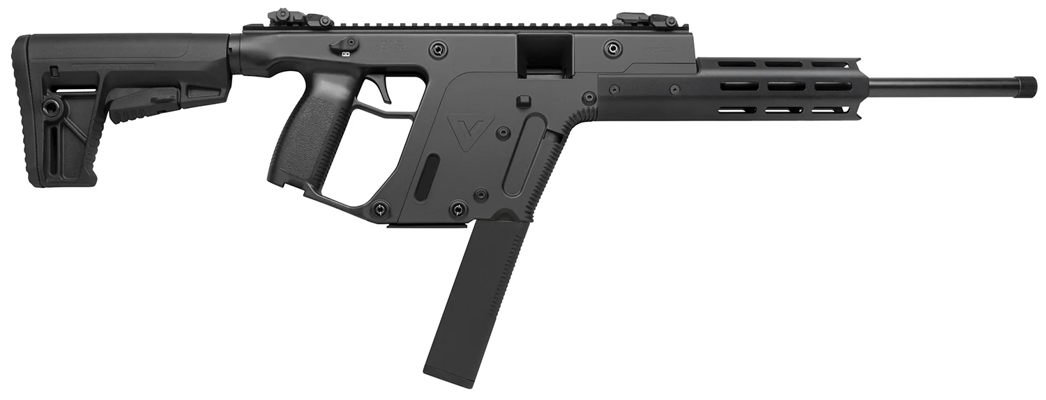 Kriss USA KV22CBL03 Vector CRB G2 Full Size 22 LR 30+1 16" Black Nitride Threaded Barrel, Black 1:10" Aluminum Receiver, M-LOK Handguards, Black Synthetic 6 Position Stock