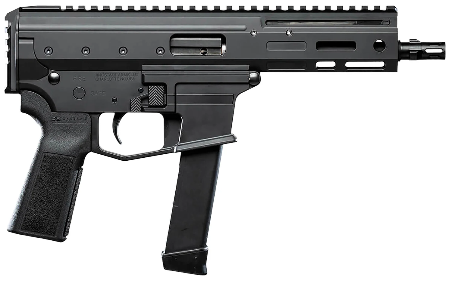 Angstadt Arms AAMDP29P06 MDP-9 27+1 6" Black Melonite Threaded Barrel Black Cerakote Black Polymer Grips