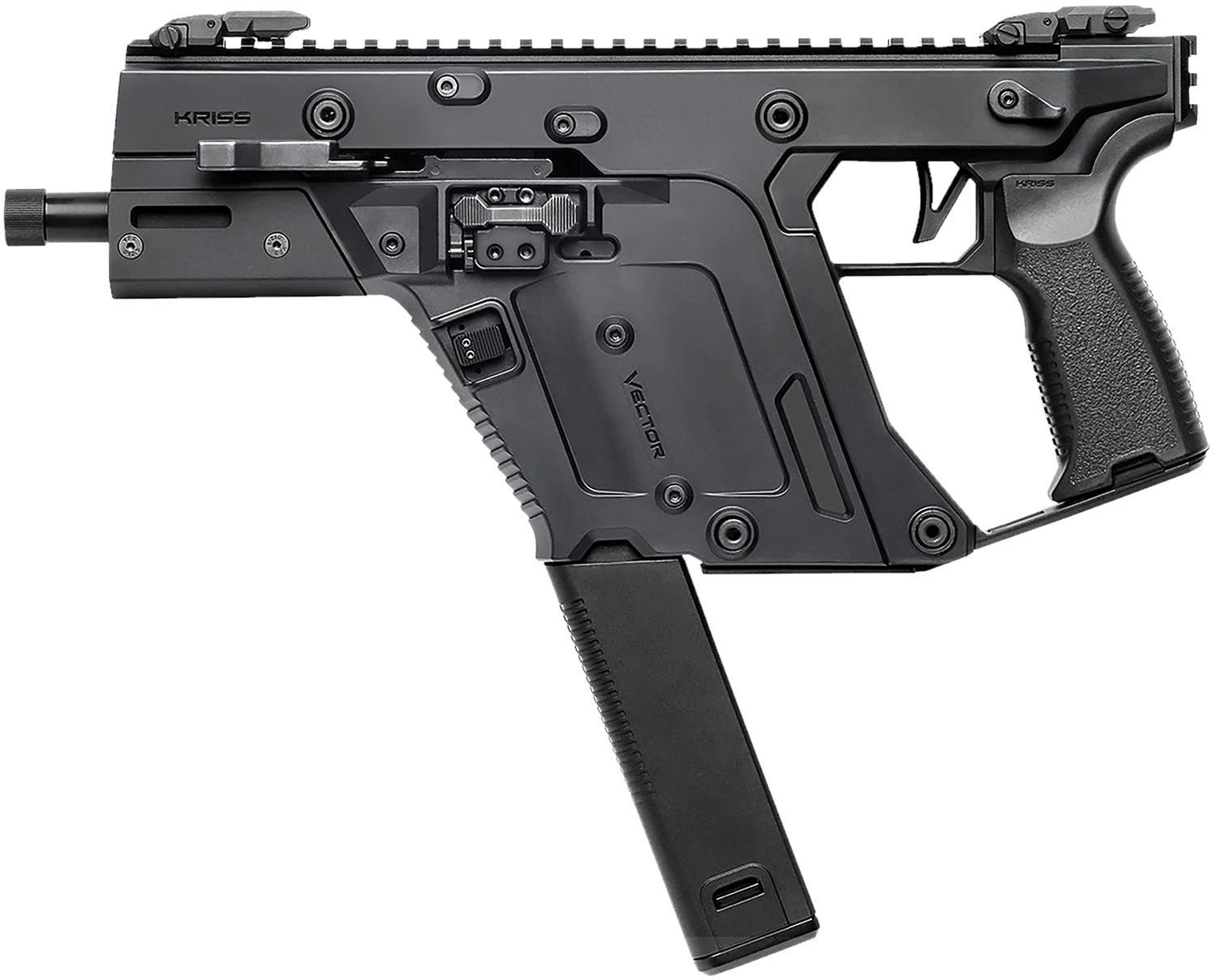 Kriss USA KV103PBL00 Vector SDP Gen3 10mm Auto 33+1 5.50" Black Nitride Threaded Barrel, M-LOK Handguard, Black Picatinny Rail Receiver & Rear, Black Polymer Grip, Ambidextrous, Glock Mag Compatible