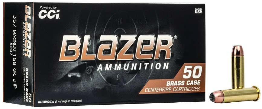 CCI Ammunition .357 Magnum JHP Brass – 50rd