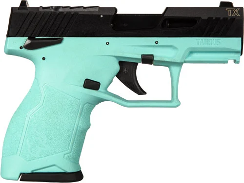 TAURUS TX-22 COMPACT 22LR 3.5" - ADJ. 13-SHOT CYAN POLYMER