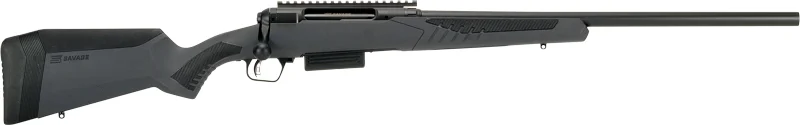 SAVAGE 220 SLUG 20GA W/RAIL - 22" MATTE/ACCUFIT GREY SYN